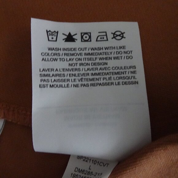 Nike Tight Fit Skirt Women's Size L Brown Pink Stretch Athleisure Casual - Picture 7 of 8